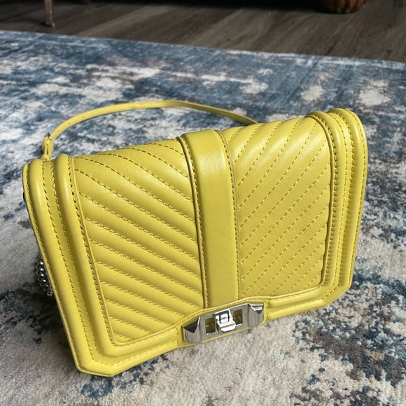 Rebecca Minkoff Bags Rebecca Minkoff Chevron Quilted Leather Love Crossbody Poshmark